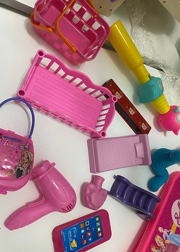 Rengarenk Pembe Oyuncak Seti - Görsel 2