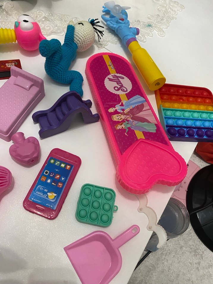 Rengarenk Pembe Oyuncak Seti - Görsel 3