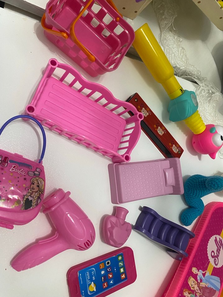 Rengarenk Pembe Oyuncak Seti - Görsel 2