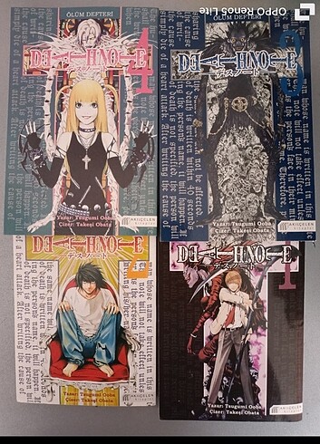 Death Note Manga 1-2-3-4
