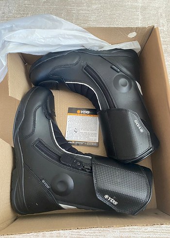 YDS Siyah Biker Erkek Botları Velcro