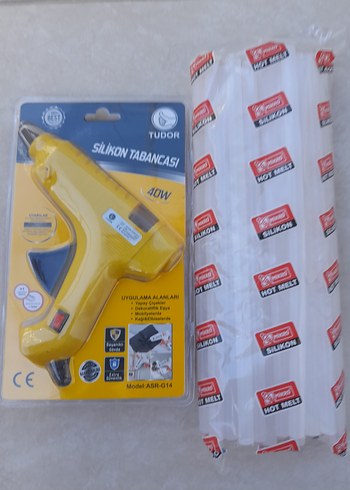 Sarı Silikon Tabancası 40W Tudor+ 1 kg mum