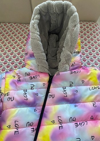 Zara Peluş Detaylı Çok Renkli Bebek Kız Tulum