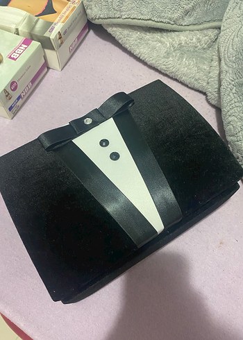 Klasik Siyah Gotik Düğün Smokin Midi Elbise - Görsel 2