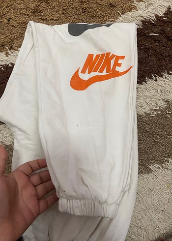 Beyaz NIKE Baskılı Erkek Eşofman Altı - Görsel 2