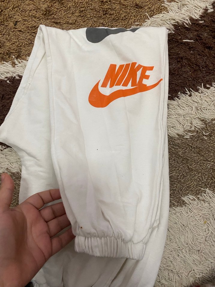 Beyaz NIKE Baskılı Erkek Eşofman Altı - Görsel 2