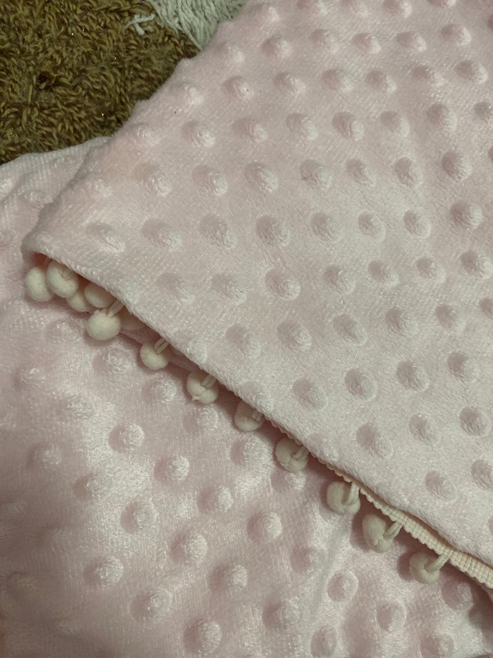 Pembe Nakışlı Çocuk Battaniyesi - Görsel 4