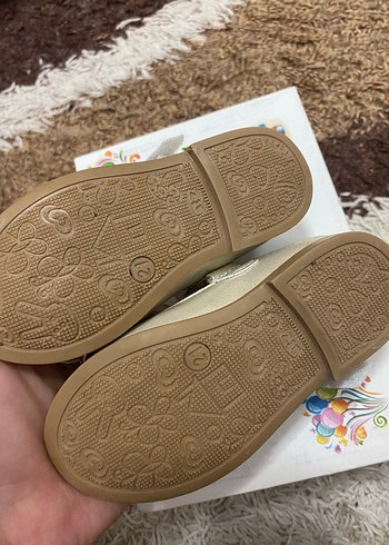 Kız Çocuk Bej Tokalı Babet - Görsel 3