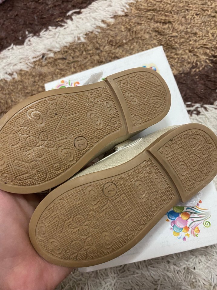 Kız Çocuk Bej Tokalı Babet - Görsel 3