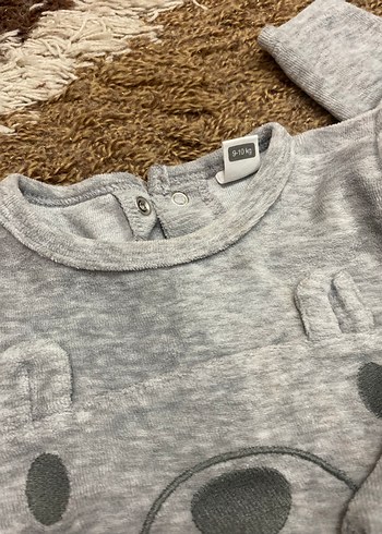 Gri Erkek Çocuk Düğmeli Sweatshirt - Görsel 3