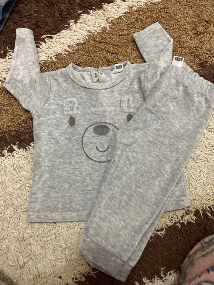 Gri Erkek Çocuk Düğmeli Sweatshirt - Görsel 2