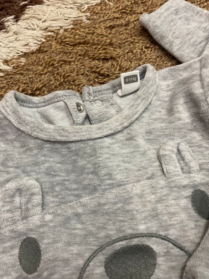 Gri Erkek Çocuk Düğmeli Sweatshirt - Görsel 3