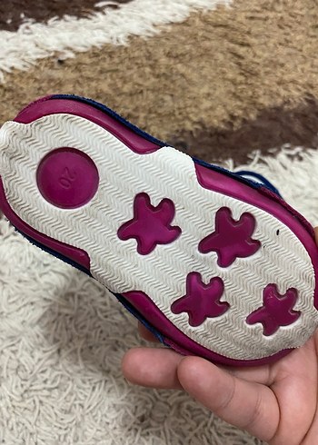 Kelebek Detaylı Renkli Kız Bebek İlk Adım Ayakkabısı - Görsel 2