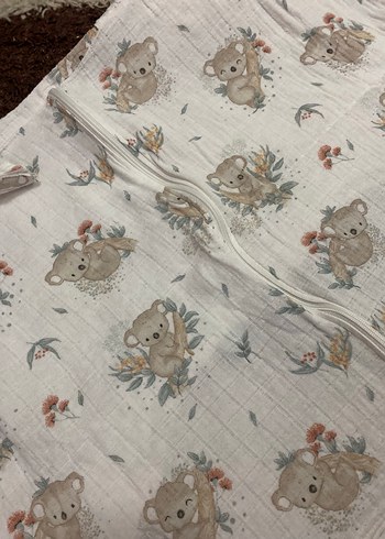 Nakışlı Pamuklu puset örtüsü - Görsel 2