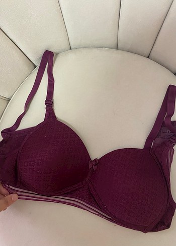 Bordo Bohem Minimalist Sütyen - Görsel 2