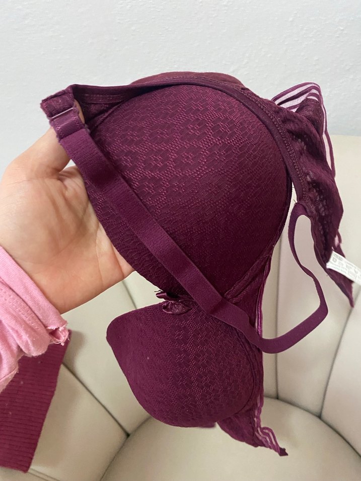 Bordo Bohem Minimalist Sütyen - Görsel 4