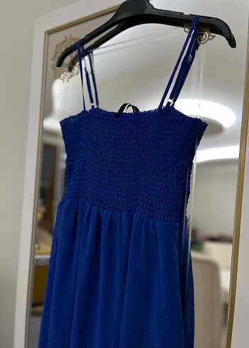 Mavi Uzun Elbise - Görsel 2