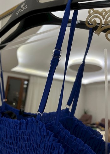 Mavi Uzun Elbise - Görsel 4