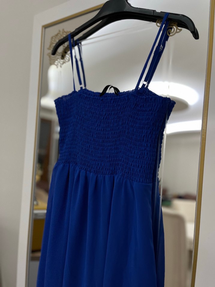 Mavi Uzun Elbise - Görsel 2