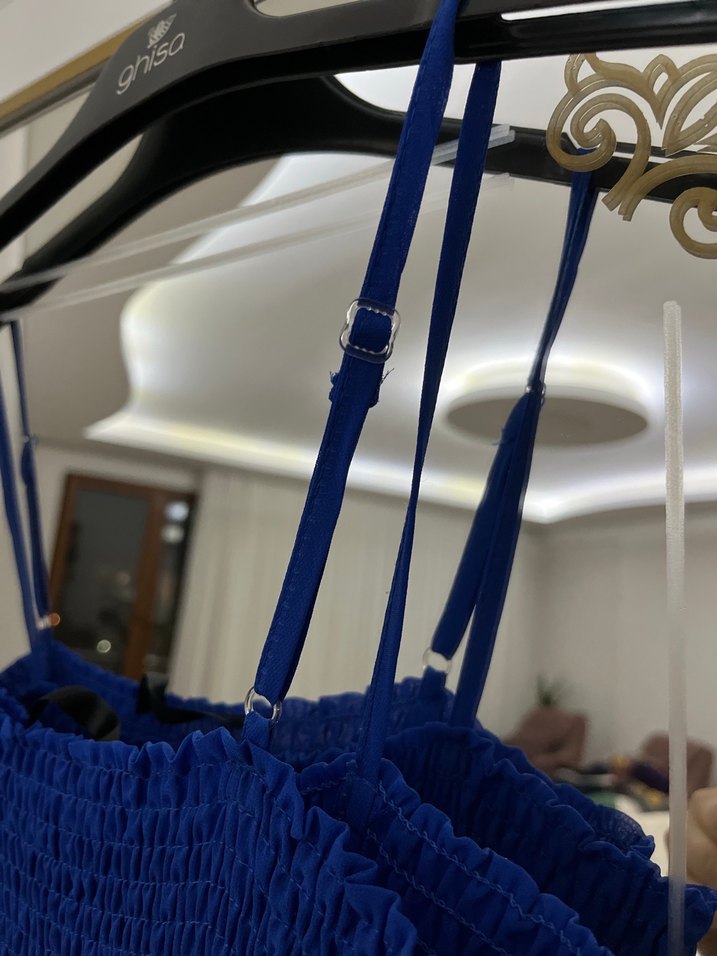 Mavi Uzun Elbise - Görsel 4