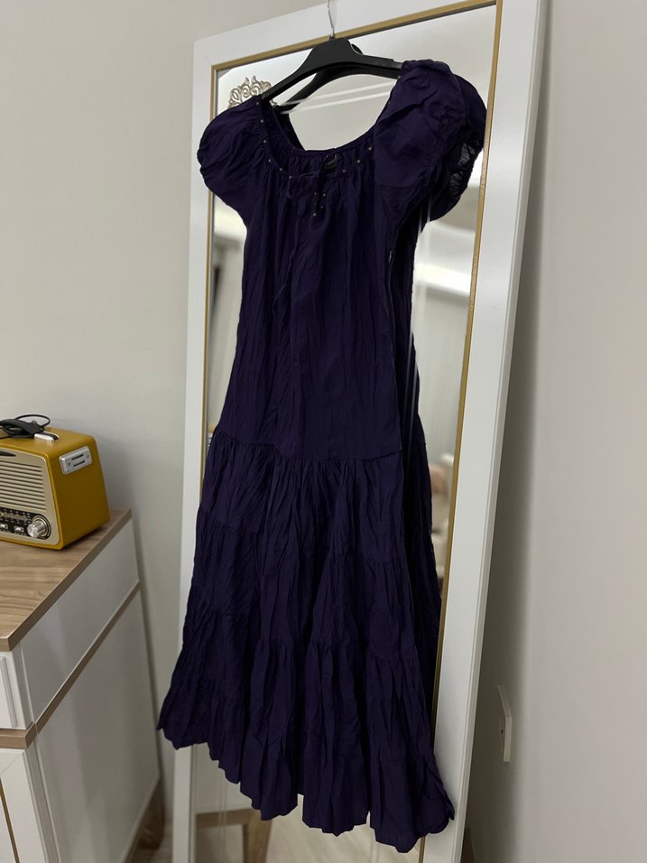 Mor Kadın Elbise - Görsel 3