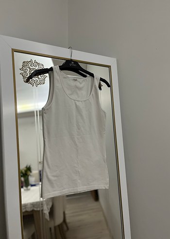 Siyah / Beyaz Kadın Kolsuz Atlet - Görsel 6