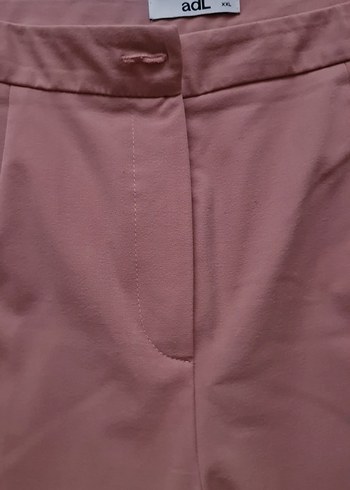 Kadın Pudra Rengi Pilili Kumaş Pantolon - Görsel 3