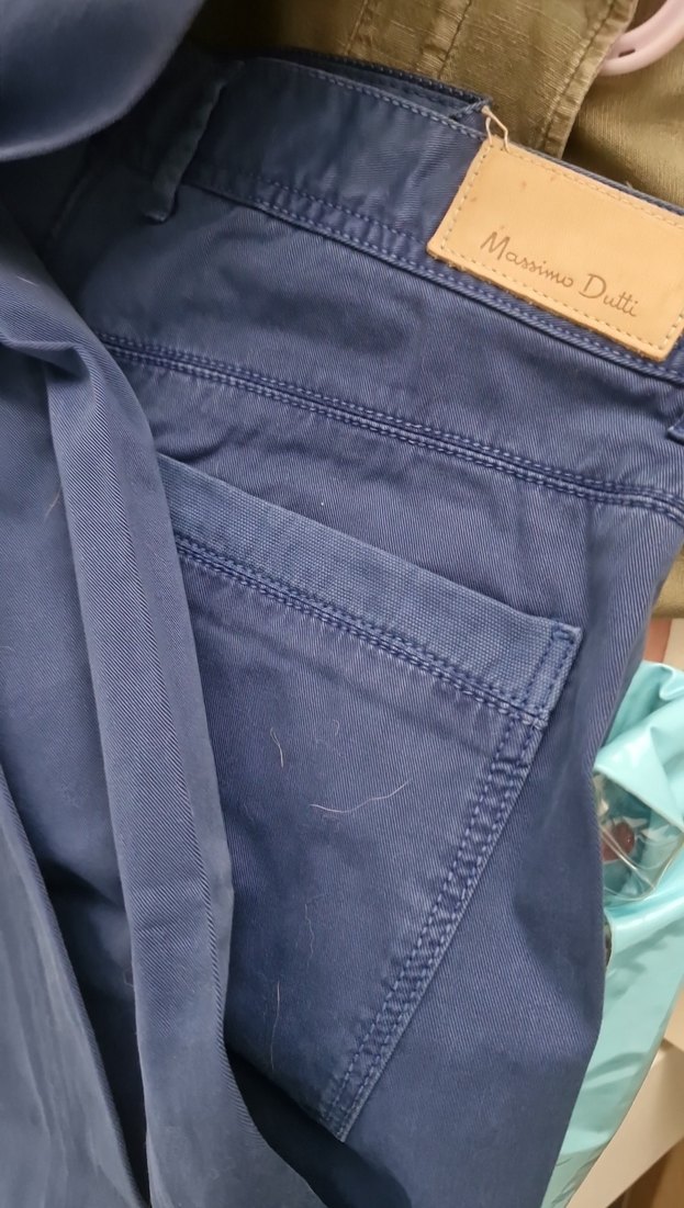 Erkek Mavi Denim Normal Kesim Pantolon - Görsel 4