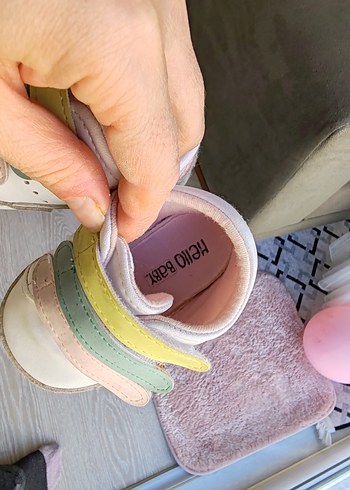 Kız Çocuk Çok Renkli Bağcıksız Sneakers - Görsel 4