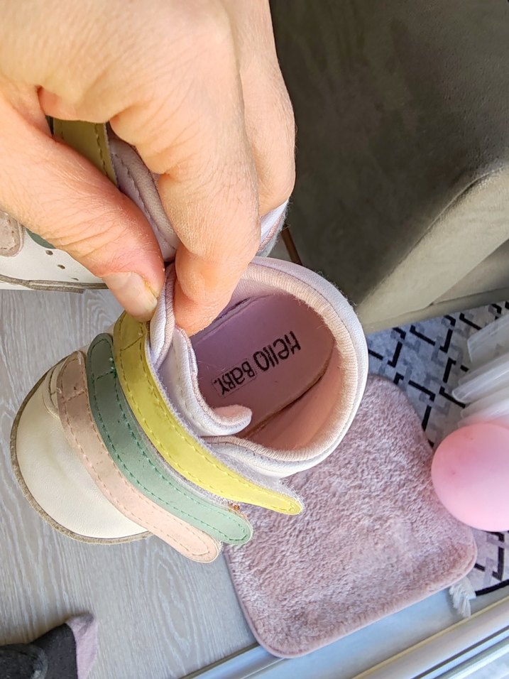 Kız Çocuk Çok Renkli Bağcıksız Sneakers - Görsel 4