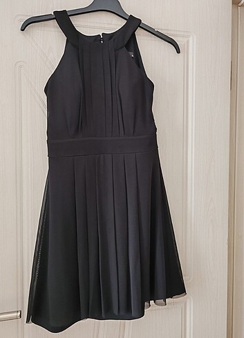 s Beden siyah Renk Mezuniyet elbisesi siyah kısa abiye 