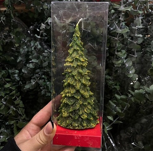 Yılbaşı çam ağacı mum