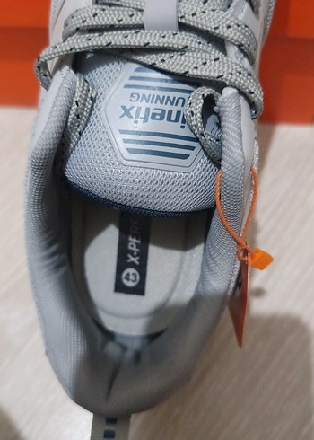 Gri Erkek Spor Ayakkabı Velcro Bağcıklı - Görsel 6