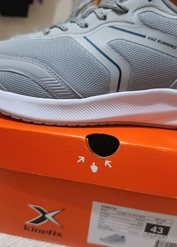 Gri Erkek Spor Ayakkabı Velcro Bağcıklı - Görsel 10