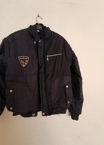 Düğmeli Siyah Erkek Street Wear Ceket - Görsel 5