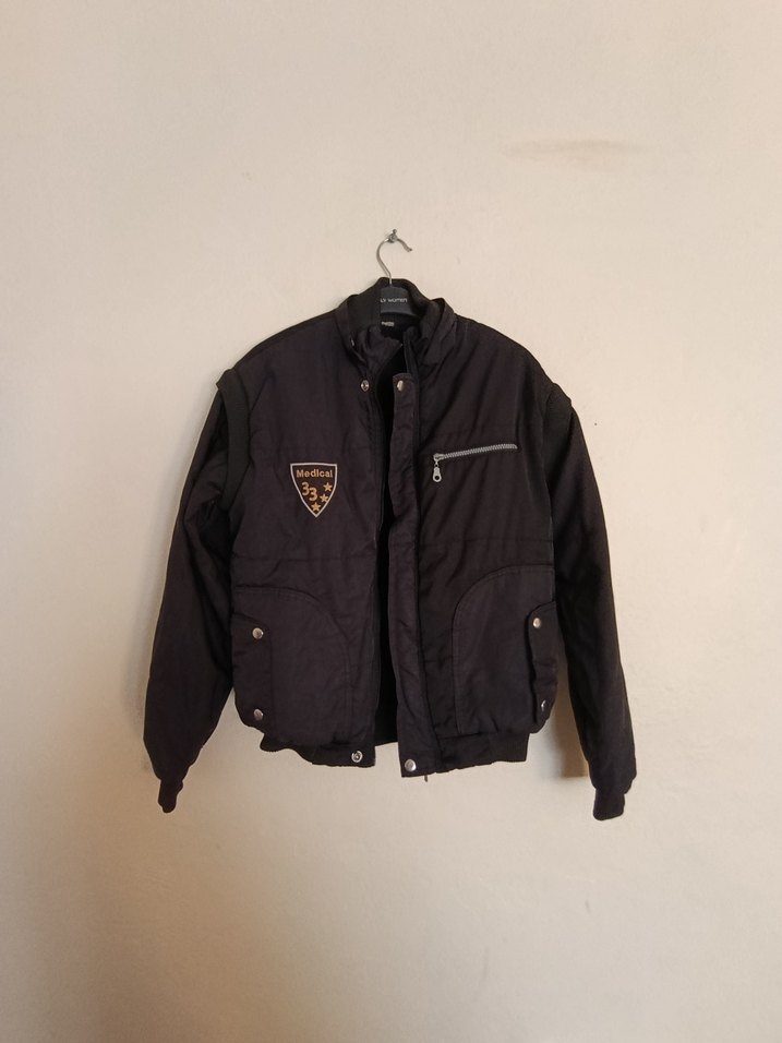 Düğmeli Siyah Erkek Street Wear Ceket - Görsel 4