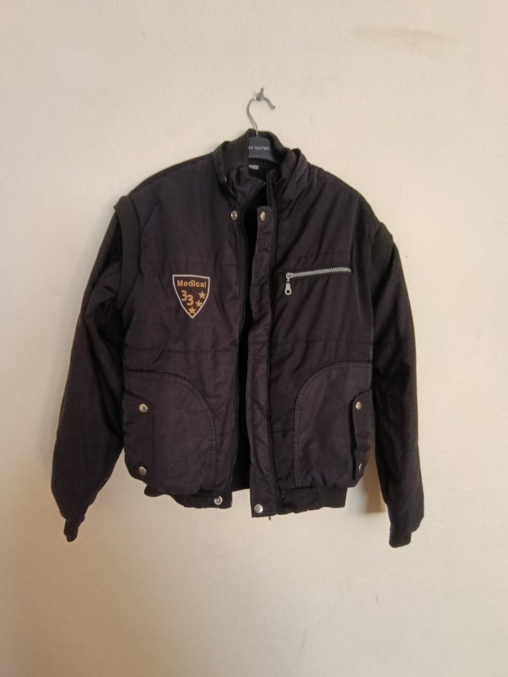 Düğmeli Siyah Erkek Street Wear Ceket - Görsel 2