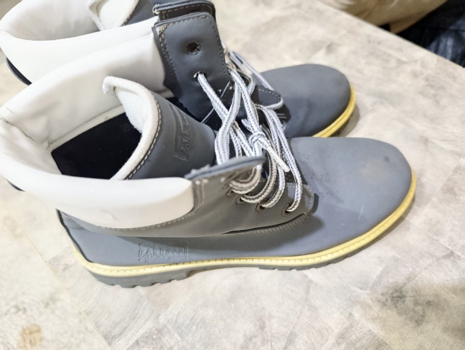 Gri Bağcıklı Erkek Kauçuk Bot - Görsel 3