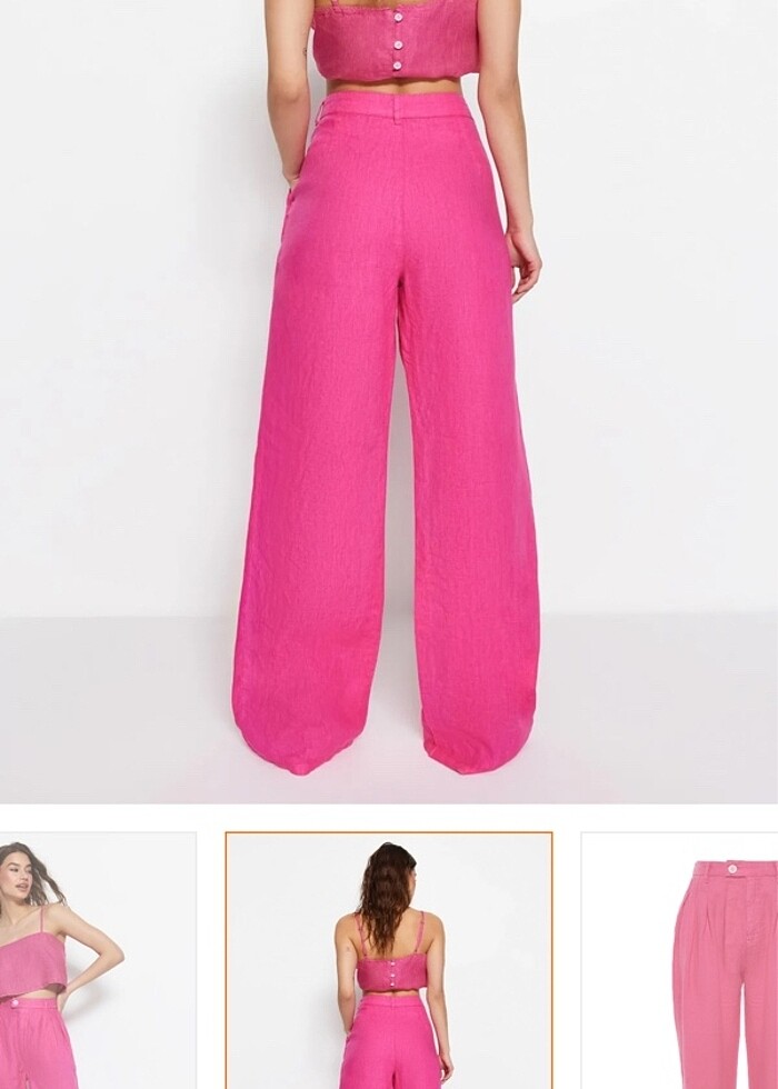 Keten pantolon - Görsel 2