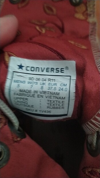 37 Beden çeşitli Renk Vintage bot Converse 