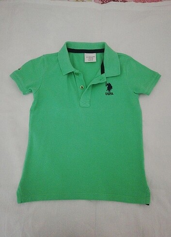 U. S POLO ASSN 2 adet yeşil ve beyaz renk Erkek Çocuk Tişört 