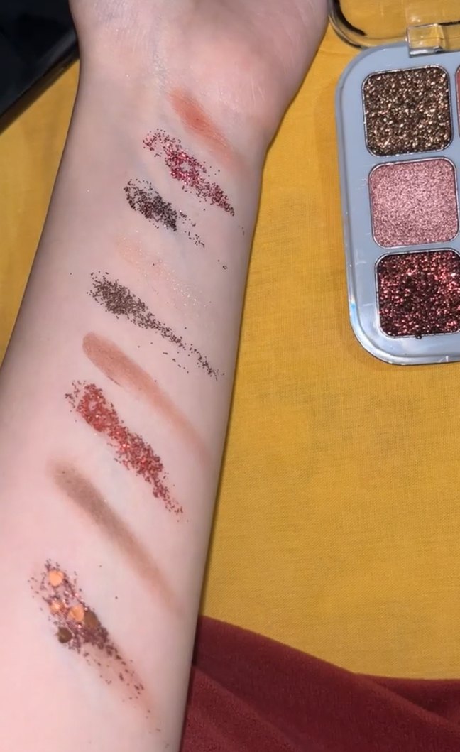 Kahverengi Tonlarda Parlak Far Paleti glitter - Görsel 2