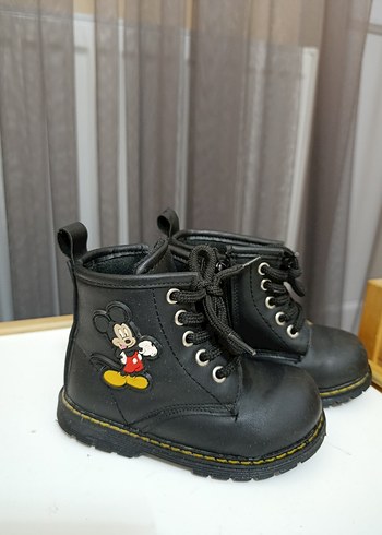 Kız Çocuk Siyah Rock Punk Botlar