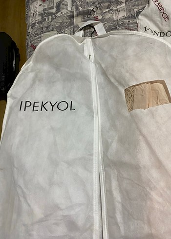 İPEKYOL/Dantel Detaylı Bej Bohem Uzun Elbise - Görsel 4