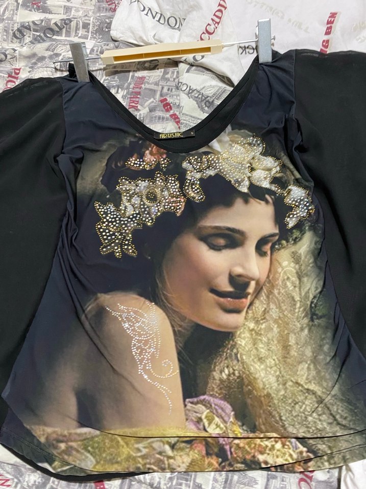 Drapeli Siyah Straplez Mini Bluz - Görsel 2