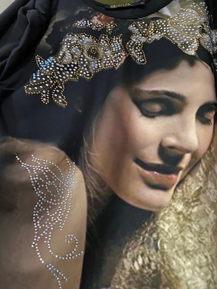 Drapeli Siyah Straplez Mini Bluz - Görsel 3