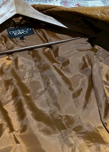 DERİMOD/Kahverengi deri ceket - Görsel 6