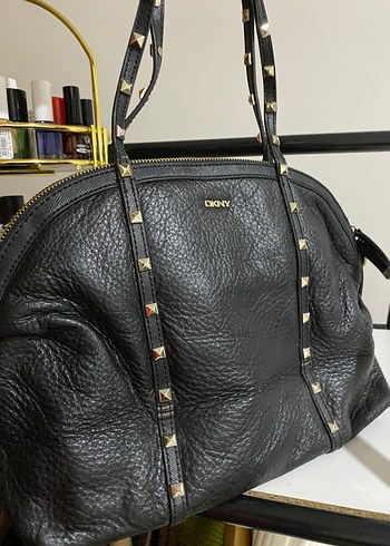 DKNY Siyah Deri Çanta - Görsel 2