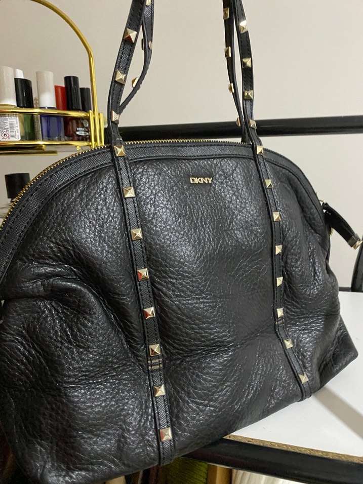 DKNY Siyah Deri Çanta - Görsel 2