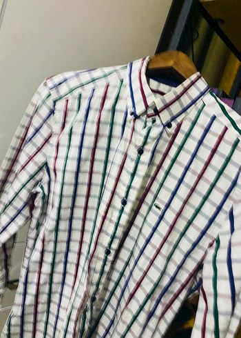 Lacoste Renkli Cizgili Pamuklu Erkek Gomlek